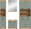 Xonox Scout Badkombination (B/H/T: 186x191x34 cm) in Salbei und Artisan Eiche Nachbildung Bild 2