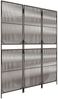 vidaXL Paravent 3-tlg. Braun Poly Rattan 365373 Bild 4