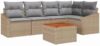 vidaXL Gartensofa-set 6 pcs Beige und Hellgrau Poly-Rattan 3356502 Bild 2