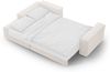 Micadoni Schlaf-Ecksofa Jodie 3-Sitzer Links Strukturierter Stoff Helles Beige Bild 5