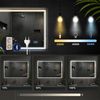CLP Badspiegel Jaffrey Bluetooth-Lautsprecher Anti-Beschlag Quer- und Hochformat LED,50x70 cm Bild 4