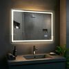 CLP Badspiegel Jaffrey Bluetooth-Lautsprecher Anti-Beschlag Quer- und Hochformat LED,50x70 cm Bild 3