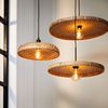 Marrakesch Orient & Mediterran Interior Pendelleuchte Boho Hängelampe Paloma handgefertigt aus Rattan in Natur 50 cm modern, Handarbeit Bild 4
