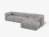 Micadoni Ecksofa Martina 3-Sitzer Rechts Kord Hellgrau Bild 3