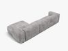 Micadoni Ecksofa Martina 3-Sitzer Rechts Kord Hellgrau Bild 4
