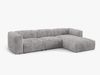 Micadoni Ecksofa Martina 3-Sitzer Rechts Kord Hellgrau Bild 2