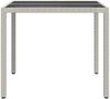 vidaXL Gartentisch Weiß 90 x 90 x 75 cm Poly-Rattan 362535 Bild 4