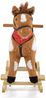 Babyshoppen Schaukelpferd Thunder WJ-302, Plüsch Sound, Kufen, Rollen, Sattel Bild 3