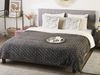 Beliani 'KANDILLI' Tagesdecke, Polyester grau, 2 x 220 x 200 cm Bild 3