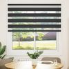 vidaXL Doppelrollo Schwarz 140x150 cm Stoffbreite 135,9 cm Polyester 4014243 Bild 2