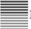 vidaXL Doppelrollo Schwarz 140x150 cm Stoffbreite 135,9 cm Polyester 4014243 Bild 5