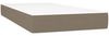 vidaXL Boxspringbett mit Matratze Stoff Taupe 200x200 cm, Härtegrad: H2 [3131621] Bild 5