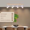 ZMH Deckenstrahler 4 Flammig Deckenspots Holz - Deckenlampe Weiß GU10 Flurlampe Vintage Schwenkbar 350° Deckenleuchte Wohnzimmer für Flur Schlafzimmer Kindzimmer Küche Bild 5