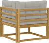 vidaXL Outdoor Ecksofa Polyester Weiß 901547 Bild 5