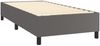 vidaXL Polsterbett mit Matratze & LED Grau 90x200 cm Kunstleder [3135865] Bild 5