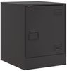 vidaXL Nachttisch Schwarz 34,5x39x44 cm Stahl 841607 Bild 2