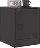 vidaXL Nachttisch Schwarz 34,5x39x44 cm Stahl 841607 Bild 4