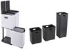 HTI-Living Mülleimer Mülltrennsystem Jannik 60 Liter Weiß, 3 in 1 Bild 4