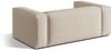 Micadoni Sofa Nuria 2-Sitzer Strukturierter Stoff Beige Bild 3