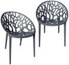 TRISENS Gartenstuhl Delia (einzeln oder im Set, 2 St), Terrassenmöbel aus einem Guss Stapelstuhl für Außen- und Innenbereich Bild 5