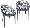 TRISENS Gartenstuhl Delia (einzeln oder im Set, 2 St), Terrassenmöbel aus einem Guss Stapelstuhl für Außen- und Innenbereich Bild 4