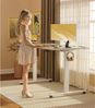 Höhenverstellbarer Schreibtisch 180cm Elektrisch USB Memory Standing Desk Beige Bild 2