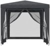 vidaXL Partyzelt mit 4 Mesh-Seitenwänden Anthrazit 2,5x2,5 m HDPE 319224 Bild 3