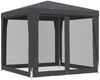 vidaXL Partyzelt mit 4 Mesh-Seitenwänden Anthrazit 2,5x2,5 m HDPE 319224 Bild 5