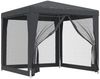 vidaXL Partyzelt mit 4 Mesh-Seitenwänden Anthrazit 2,5x2,5 m HDPE 319224 Bild 2
