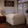 vidaXL Boxspringbett mit Matratze Weiß 120x190 cm Kunstleder 3288413 Bild 5