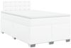 vidaXL Boxspringbett mit Matratze Weiß 120x190 cm Kunstleder 3288413 Bild 3