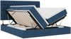 vidaXL Bett mit LED-Lichtleisten mit Kopfteil Blau 200 x 200 cm Stoff 3372856 Bild 2