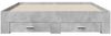 vidaXL Bettgestell mit Schubladen Betongrau 160x200 cm Holzwerkstoff 3280373 Bild 4