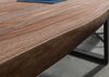 Baumtisch Sheesham 200x100x77 grau gebeizt / U-Beine anthrazit matt FREEFORM 5 Bild 5