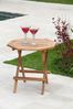 Beistelltisch Klapptisch LUANG Teakholz achteckig von GardenPleasure Bild 2