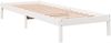vidaXL Massivholzbett Extra Lang ohne Matratze Weiß 100x210 Kieferholz 852405 Bild 3