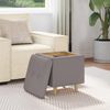 vidaXL Aufbewahrungsottomane mit Kissen Taupe 40 x 40 x 45 cm Stoff 876807 Bild 4