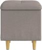 vidaXL Aufbewahrungsottomane mit Kissen Taupe 40 x 40 x 45 cm Stoff 876807 Bild 5