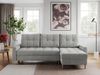 Ecksofa mit Schlaffunktion, Universal Schlafsofa - COLIN, Hellgrau, Stoff Bild 2