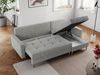 Ecksofa mit Schlaffunktion, Universal Schlafsofa - COLIN, Hellgrau, Stoff Bild 4