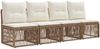 vidaXL Gartensofa-set 7 pcs Beige Poly-Rattan 3434166 Bild 4