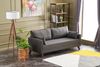 3-Sitzer-Sofa, 'Bella', 85 x 81 x 208, Anthrazit Bild 2