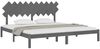 vidaXL Massivholzbett Grau 200x200 cm [3104890] Bild 3