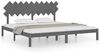vidaXL Massivholzbett Grau 200x200 cm [3104890] Bild 2