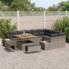 vidaXL Gartensofa-set mit Kissen 12 pcs Grau 3363338 Bild 3