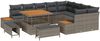 vidaXL Gartensofa-set mit Kissen 12 pcs Grau 3363338 Bild 2