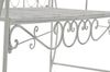 Gartenbank LENAR - Metall Weiß 128x46x94 cm | Metallbank Garten 2 Seitzer Bank Terrasse Vintage Antik Gartenbank Bild 5