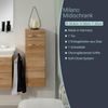 FACKELMANN MILANO Hochschrank + Midischrank mit Schublade 30 cm breit, Braun hell Bild 2