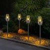 6x LED Außenleuchte, Solarlampe, Metall, schwarz, H 38 cm Bild 5