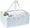 Kikkaboo Wickeltasche, Korb, Windelorganizer faltbar Griffe abnehmbare Trennwand hellblau Bild 2